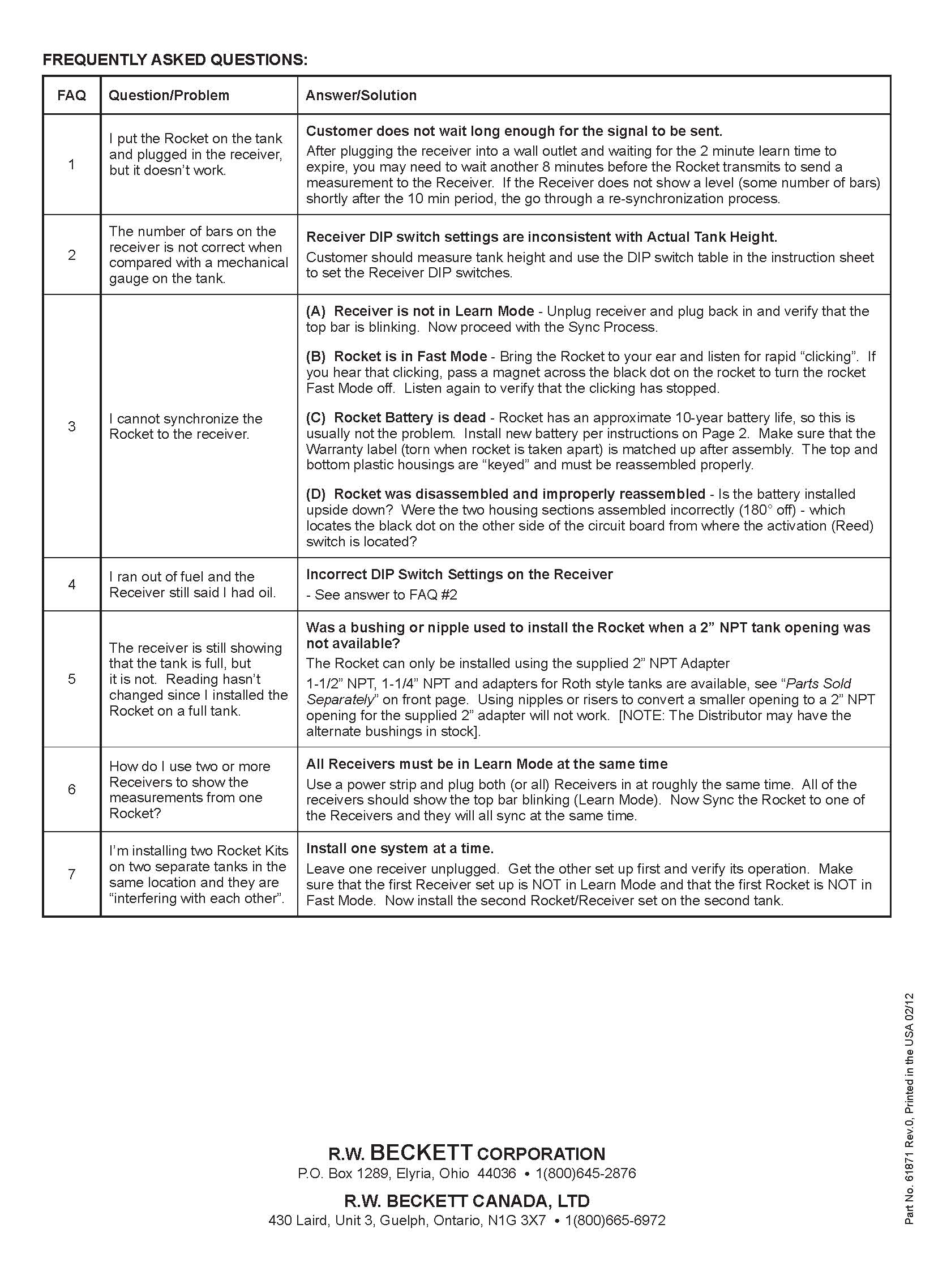 oem rocket instructions